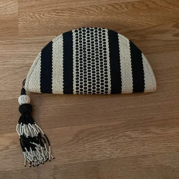 Tan & Black Clutch Bag - Picture 1 of 4